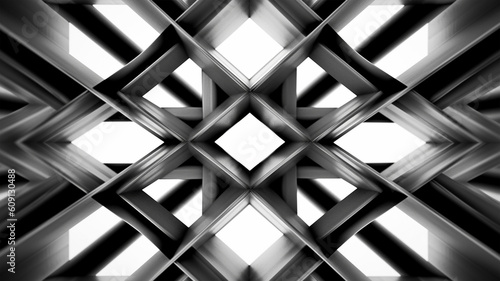 Abstract background of Symmetrical Geometric Delights. Generative AI