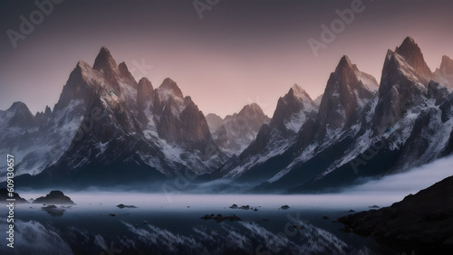 fog going over the mountains 