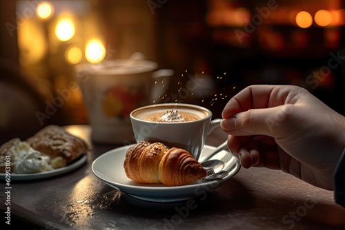 Fototapeta Naklejka Na Ścianę i Meble -  Joyful coffee break