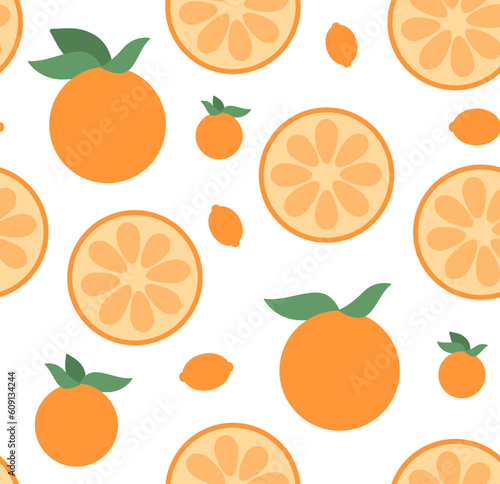 Orange Vector, Orange Pattern, Summer Pattern, Citrus Pattern, Orange Pattern, Orange Wallpaper, Seamless Repeat Pattern Vector Illustration Background