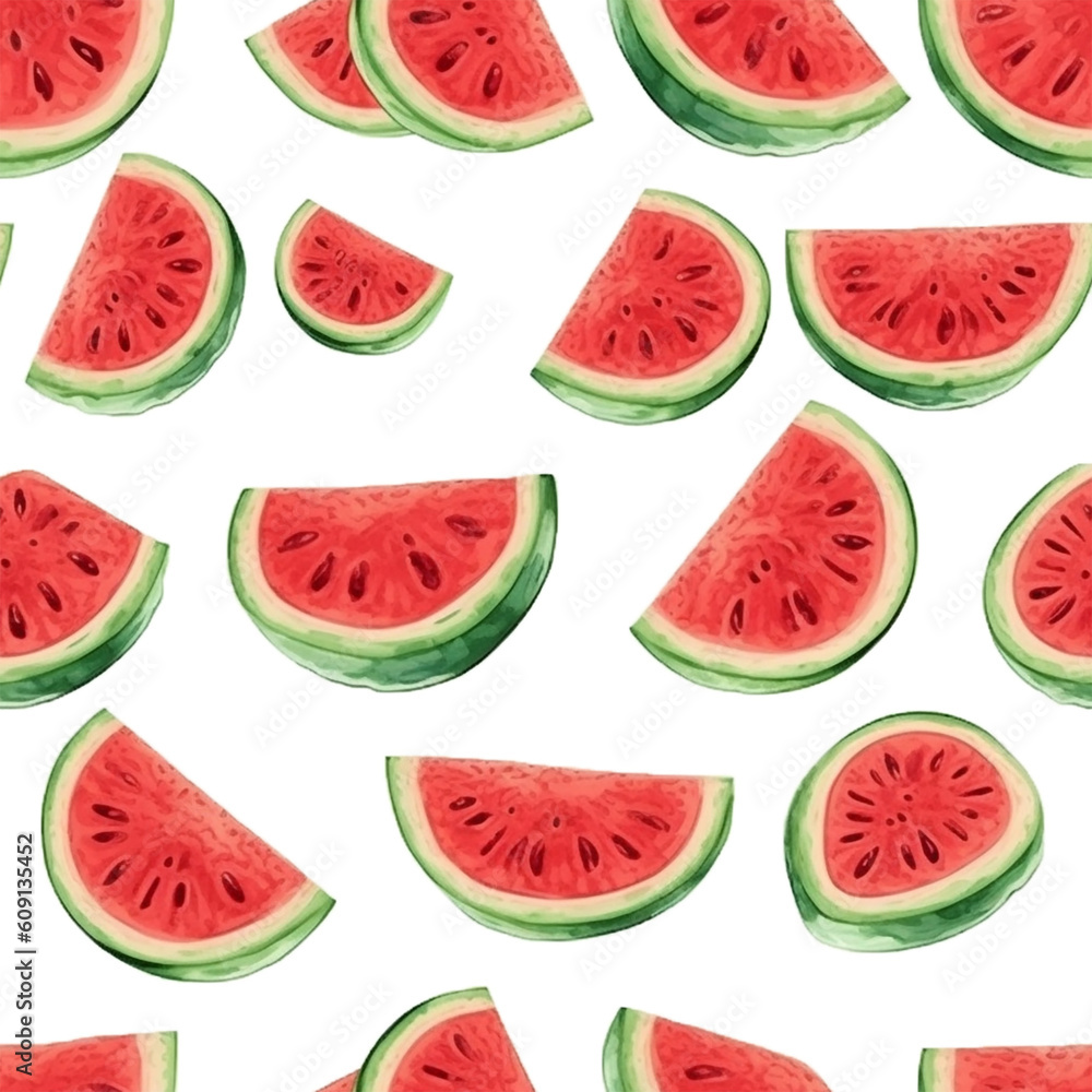 seamless pattern of watermelon slices seamless pattern of watermelon slices