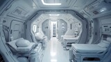 interior of a space ship generative ai