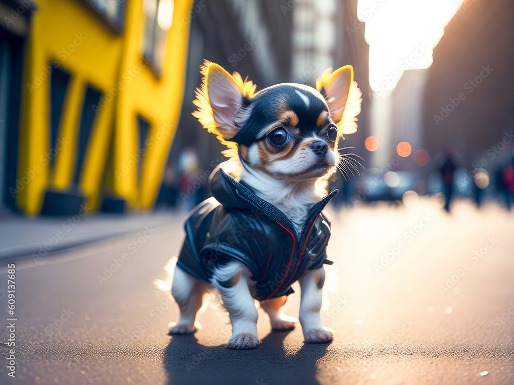 Leather jacket store for chihuahua