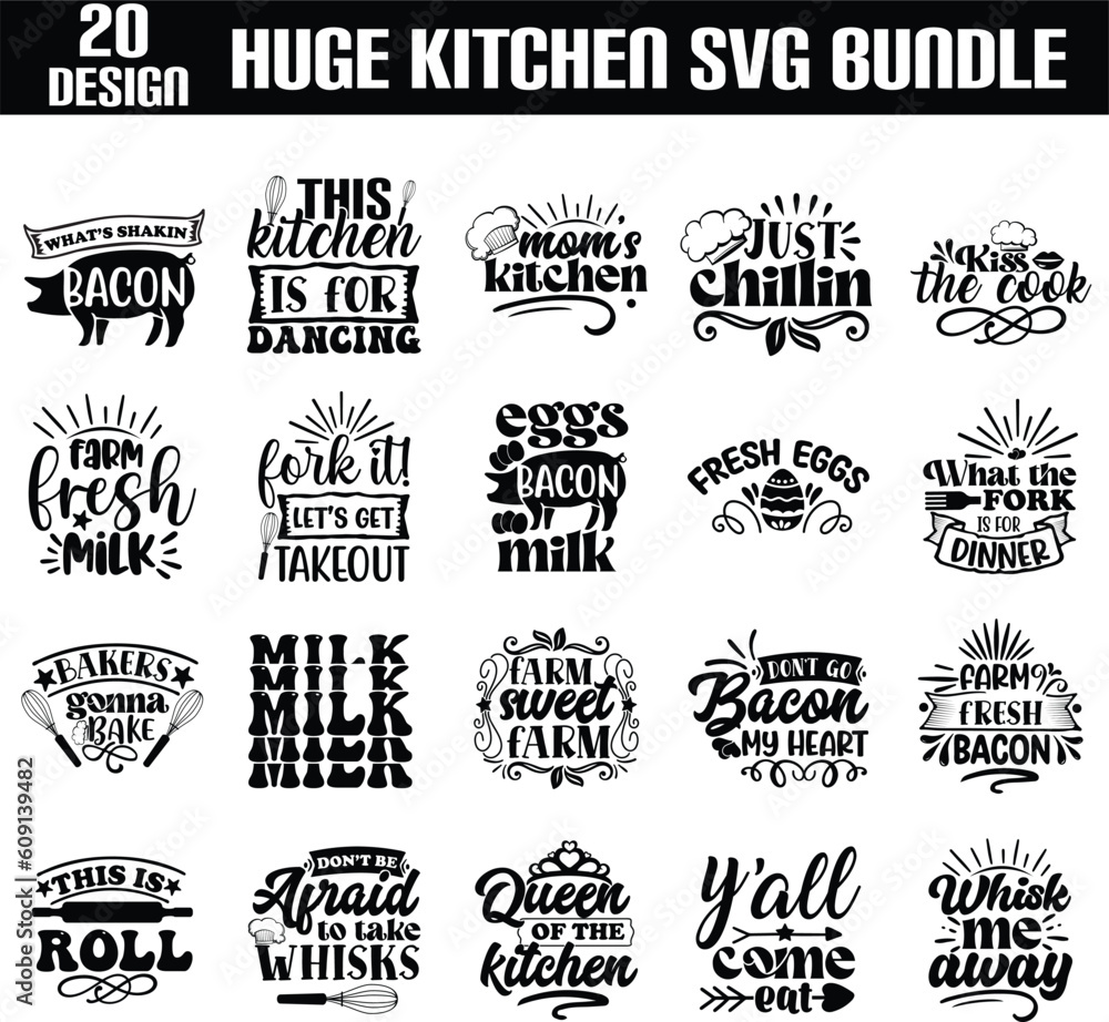 The Huge Kitchen bundle SVG,kitchen monogram frames bundle,baking bundle, bake monogram,coffee lover quotes,wine glass svg,farm house bundle,Kitchen svg, kitchen svg bundle