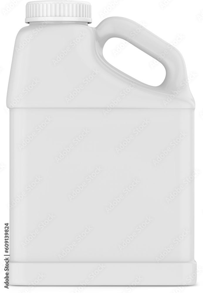 Gallon White Plastic Bottle Jerrycan Isolated 3D Rendering Gallon White Plastic Bottle Jerrycan Isolated 3D Rendering