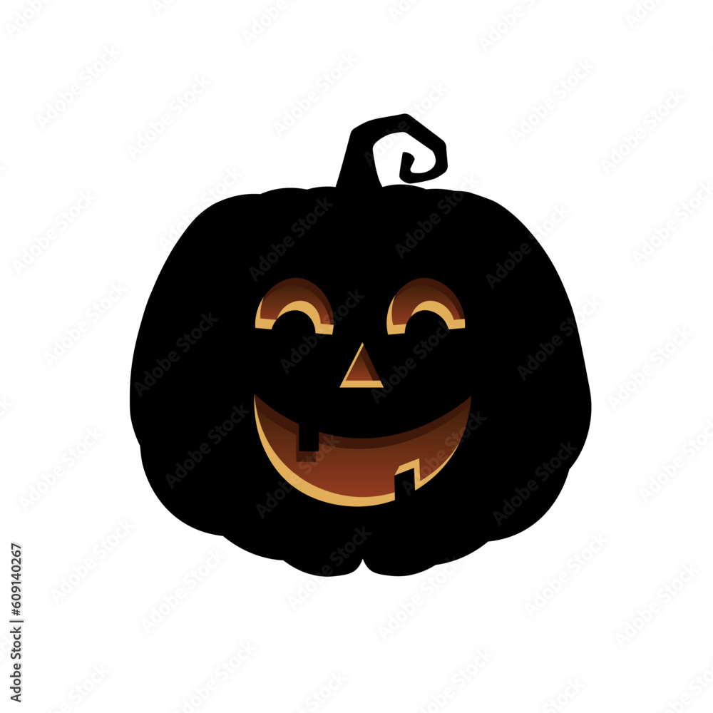 Halloween scary pumpkin Holiday cartoon concept Halloween scary pumpkin Holiday cartoon concept