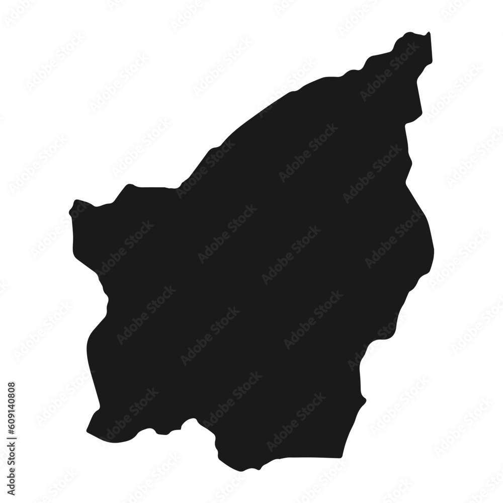 Highly detailed San Marino map with borders isolated on background Highly detailed San Marino map with borders isolated on background