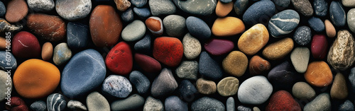 Canvas Print Background with colored stones, generative ai