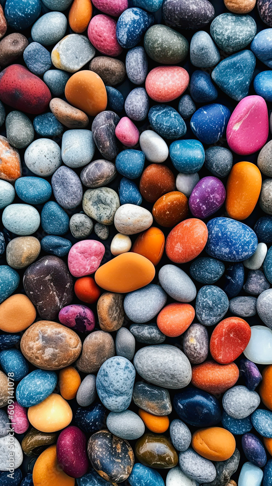 Background with colored stones, generative ai Background with colored stones, generative ai