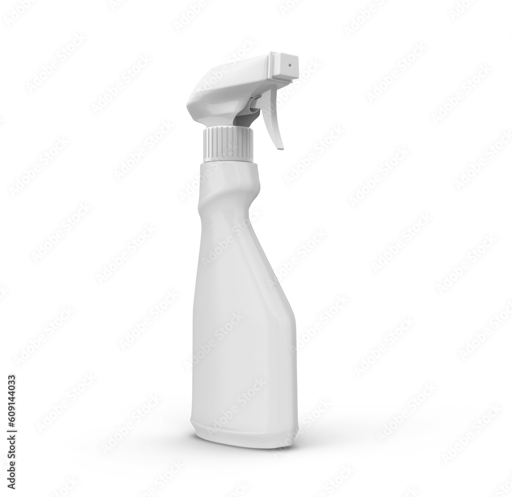 Blank Detergent Spray Bottle 3D-Rendering Blank Detergent Spray Bottle 3D-Rendering