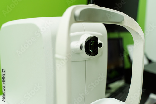 Canvas Print Optical coherence tomography OCT scan to create pictures of the back of eye