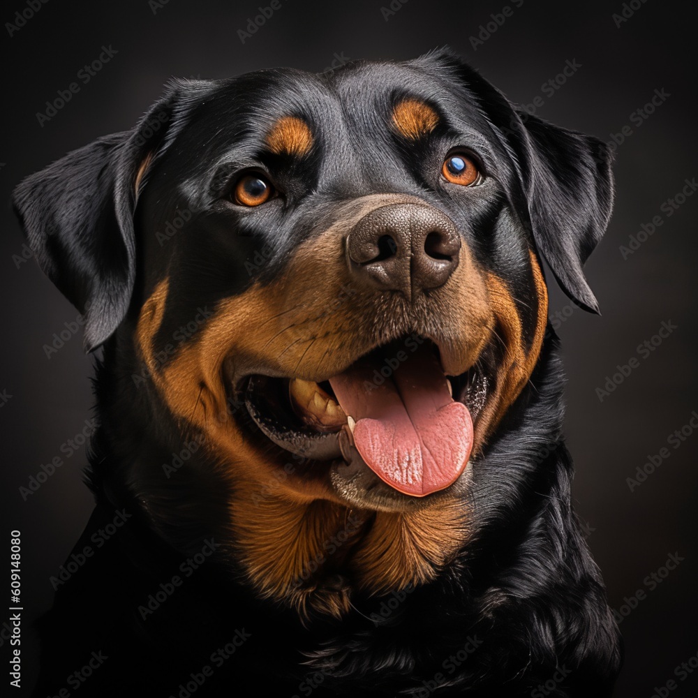 Rottweiler's Warm and Loving Expression Rottweiler's Warm and Loving Expression