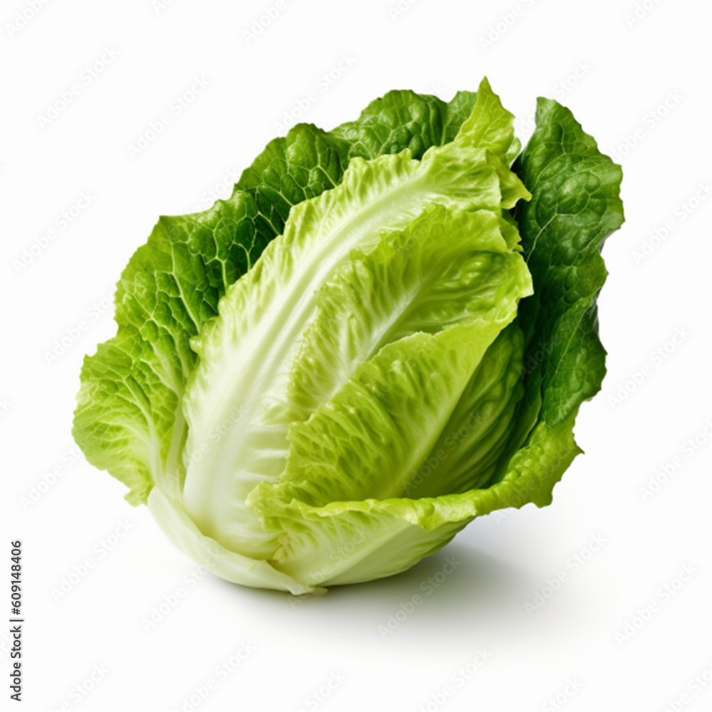 Fototapeta premium a lettuce on white background