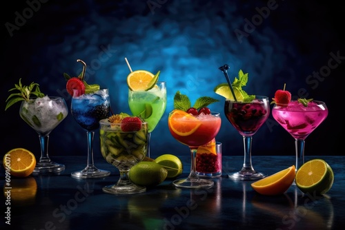 Colorful Festive Cocktails
