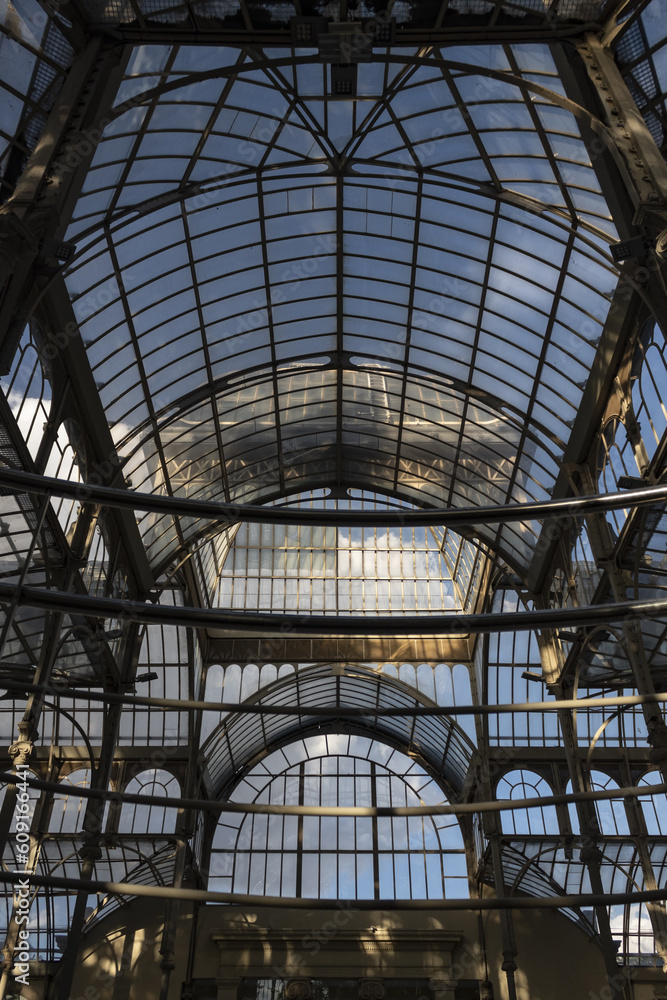 Interior of the Glass Palace, at the Buen Retiro park, Madrid Interior of the Glass Palace, at the Buen Retiro park, Madrid