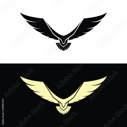 Vector eagle logo design temlplate illustrtion