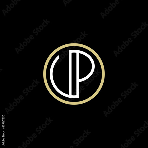 VP initial logo vector, initial brand name, clean and strong company logo design
