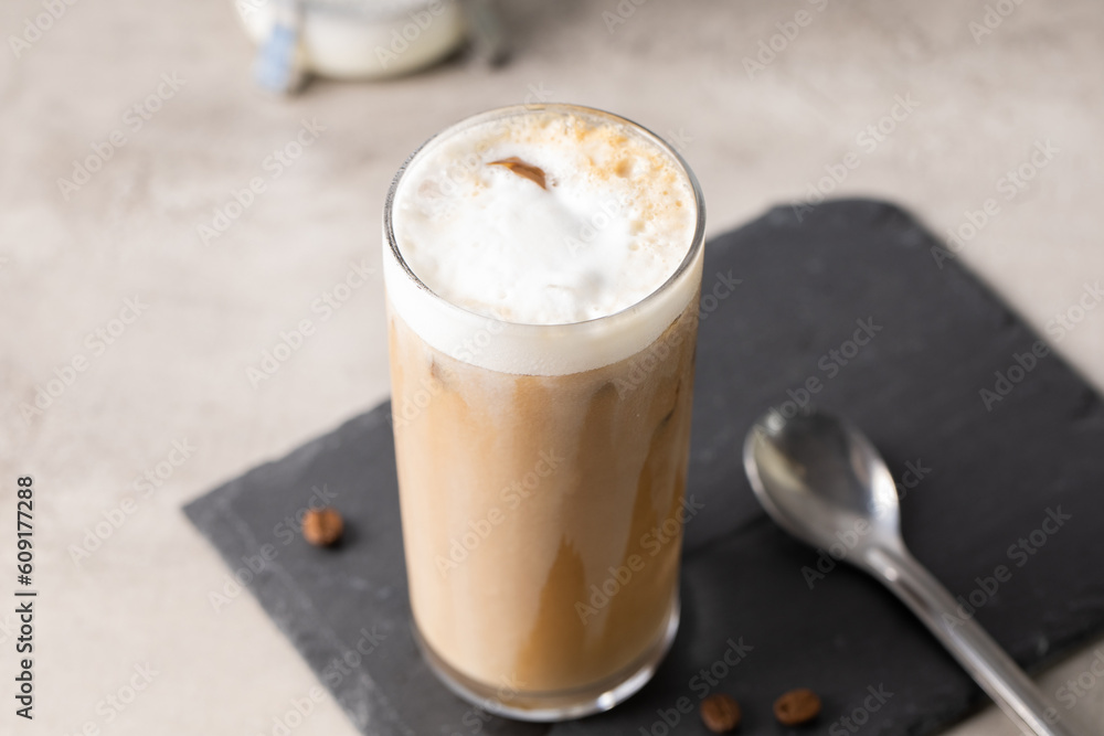 Tasty Iced Latte Coffee, ice, coffee and milk Tasty Iced Latte Coffee, ice, coffee and milk