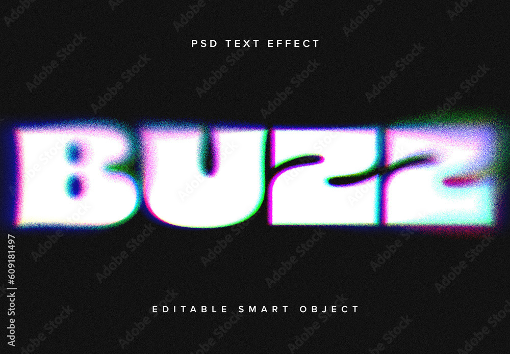 Bright and Colourful Dissolving Text Effect Mockup Stock Template ...