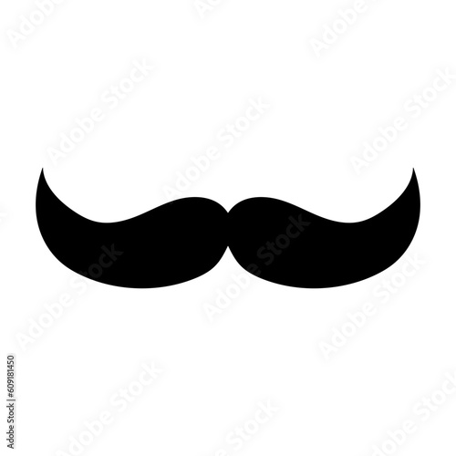 moustache silhouette for father day or decoration