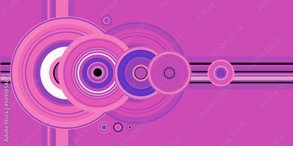 A vector pink crop circle vector design A vector pink crop circle vector design