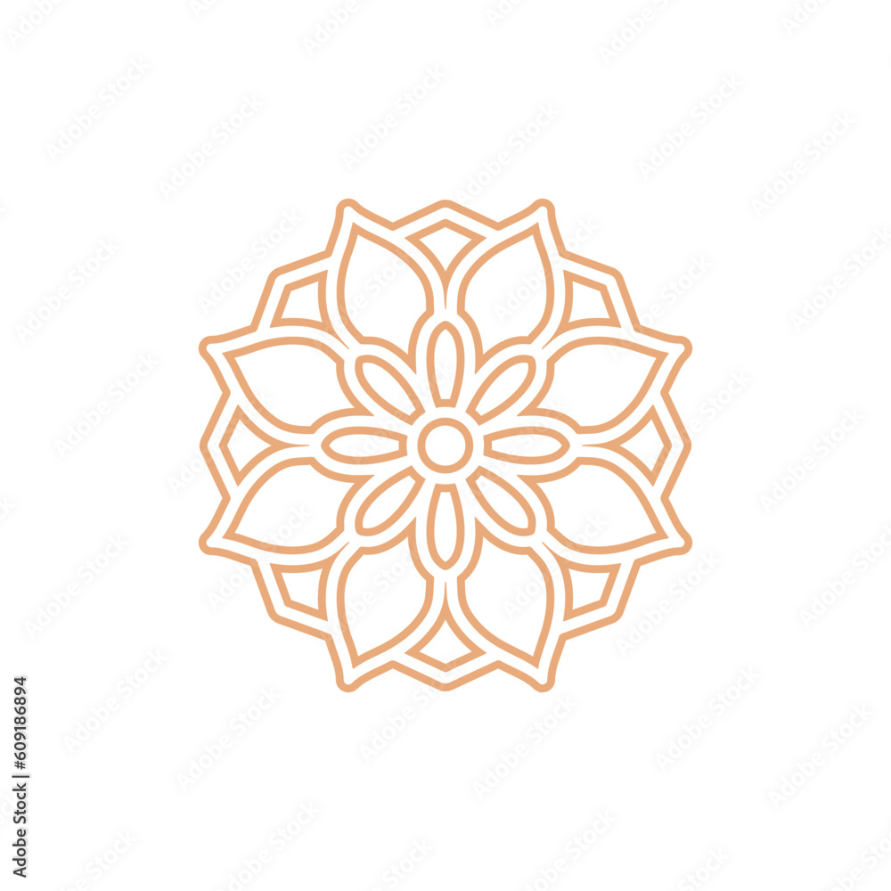 Mandala logo template, Circular pattern in form of mandala. Oriental pattern, vector illustration. Islam, Arabic, Indian, turkish, pakistan, chinese, ottoman motifs Mandala logo template, Circular pattern in form of mandala. Oriental pattern, vector illustration. Islam, Arabic, Indian, turkish, pakistan, chinese, ottoman motifs
