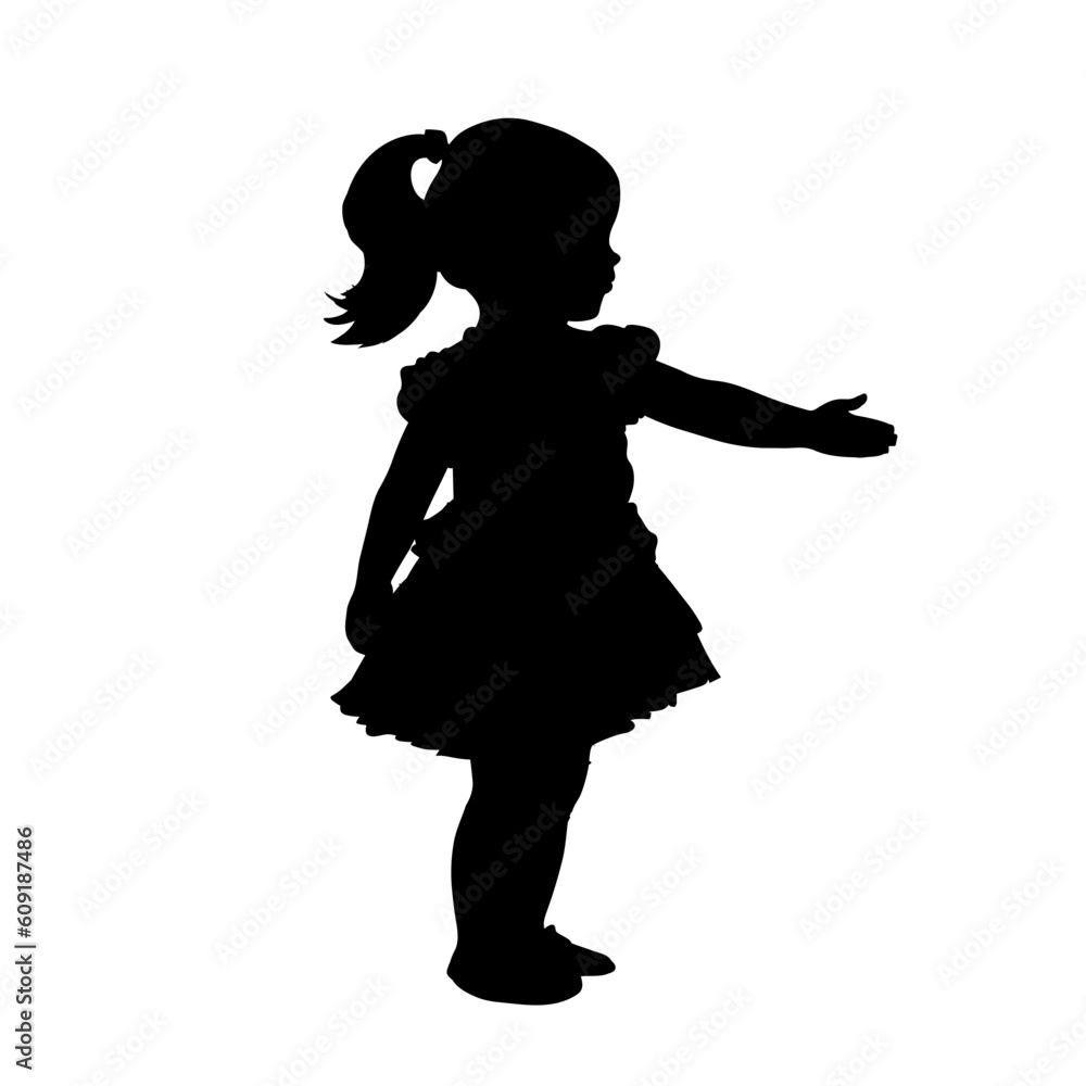 set of children silhouettes, baby silhouette, boy, girl set of children silhouettes, baby silhouette, boy, girl