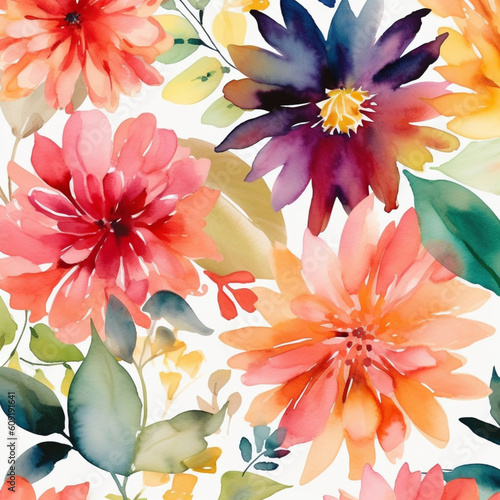 Watercolor Flower Background