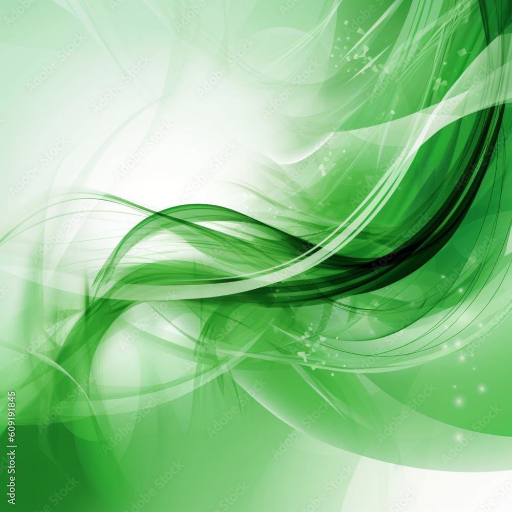 Naklejka premium Abstract Green Silky Background