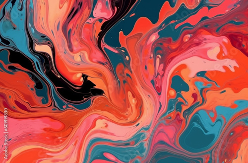 Abstract Paint Pattern