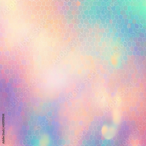 Abstract Pastel Neon Holographic Background