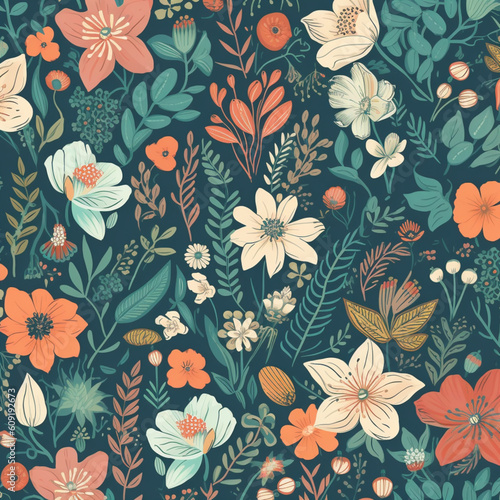 Abstract Floral Pattern