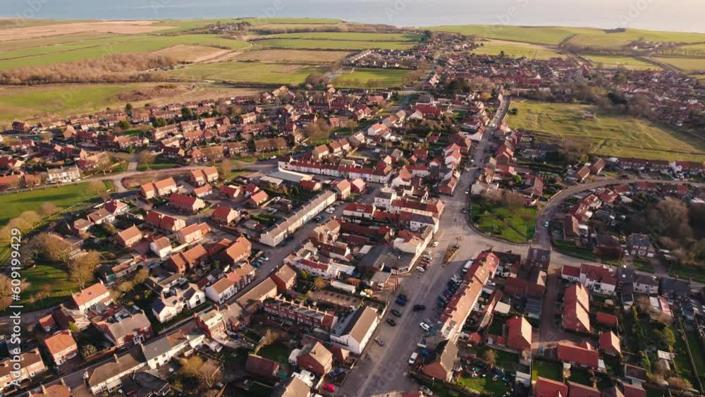 scenic drone shot of Wollaton district on a beautiful day, suburb in Nottingham, UK. High quality 4k footage scenic drone shot of Wollaton district on a beautiful day, suburb in Nottingham, UK. High quality 4k footage