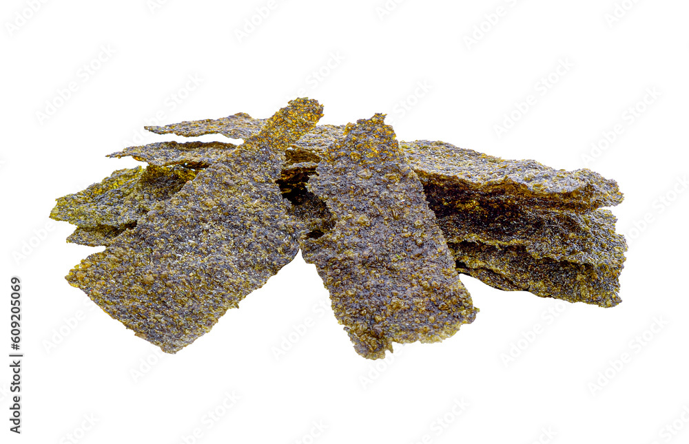 Crispy Seaweed isolated on   transparent png