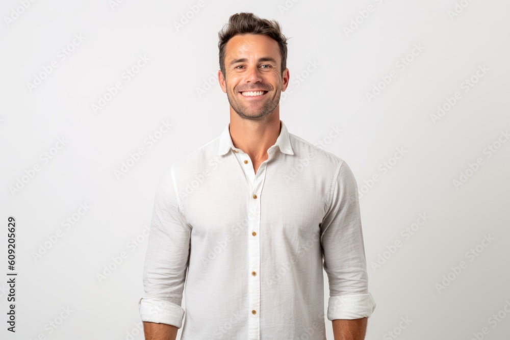 Portrait of a handsome young man smiling. Isolated white background. Portrait of a handsome young man smiling. Isolated white background.