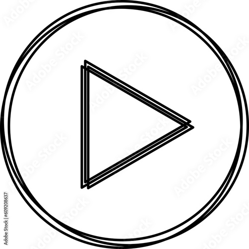 play buton icon multi line style