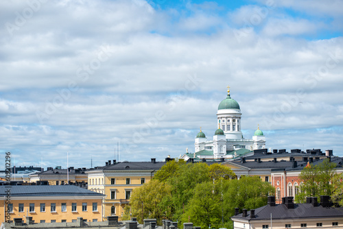 Helsinki Cathedral and panorama of the city