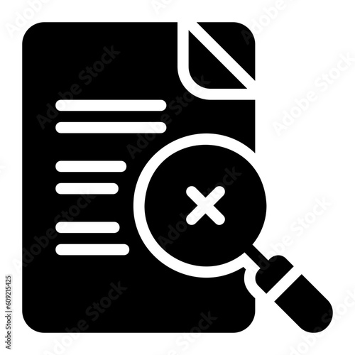 audit glyph icon