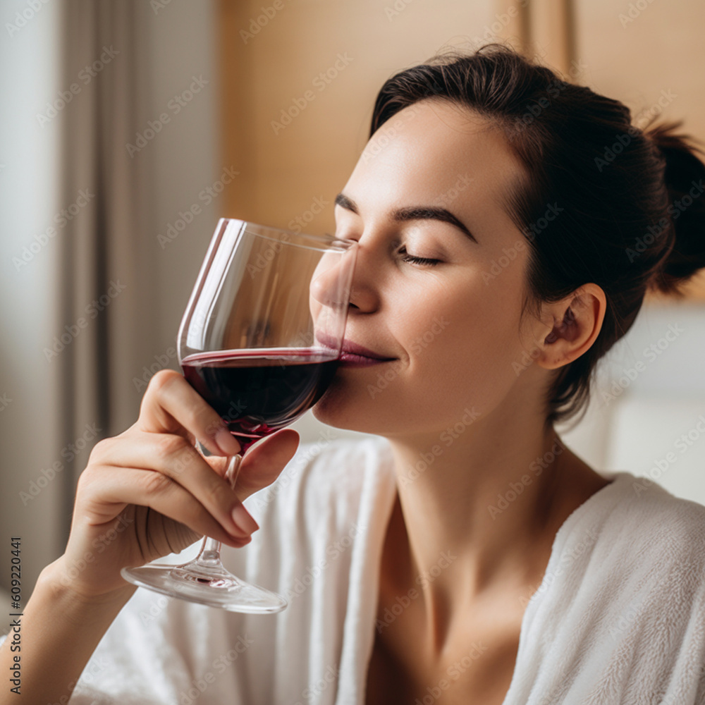 Women enjoying glass of wine Women enjoying glass of wine