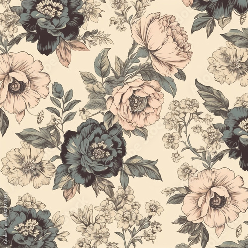 Vintage Tropical Floral Patterns