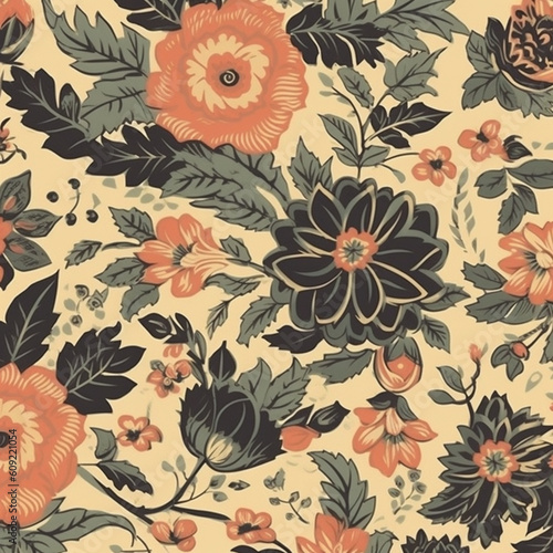 Vintage Tropical Floral Patterns