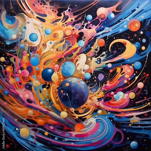 psychedelic paiting abstract world