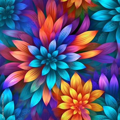 abstract colorful floral background