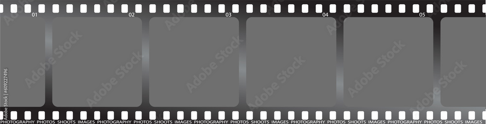a piece of grey film that can be used as a place holder for your pictures