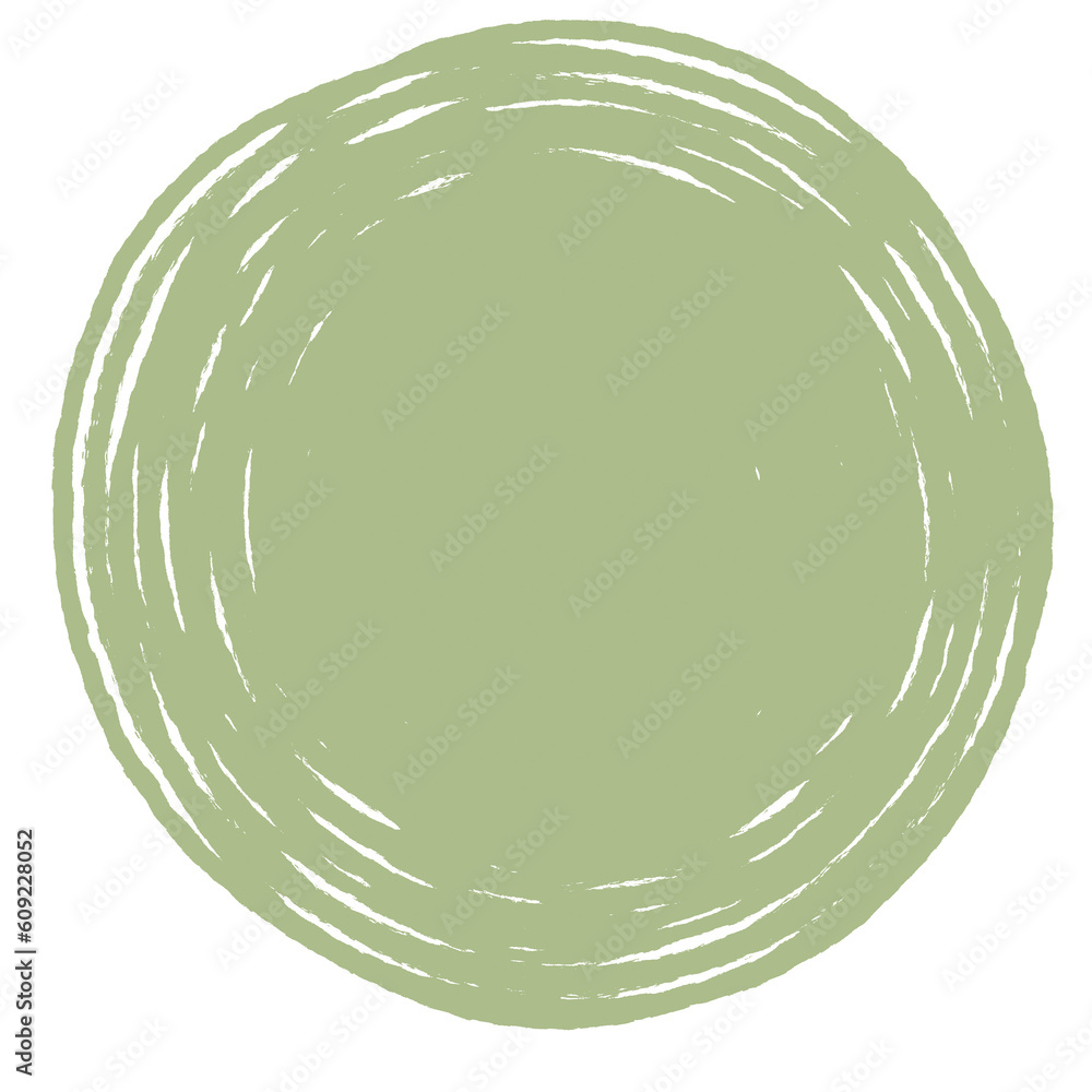 green circle shape line