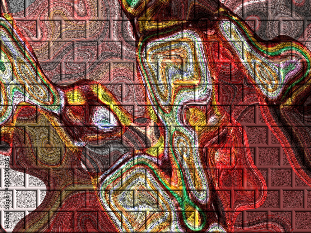 Obraz premium Interesting abstract colorful texture.