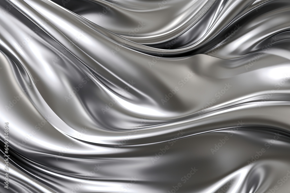 Silver silk background, ai generative Silver silk background, ai generative