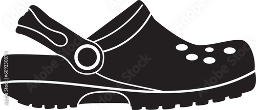 Slip on rubber sandals element svg