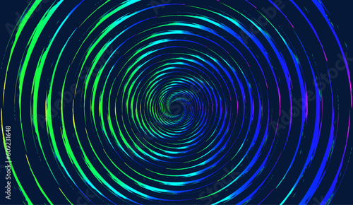 blue and green spiral background