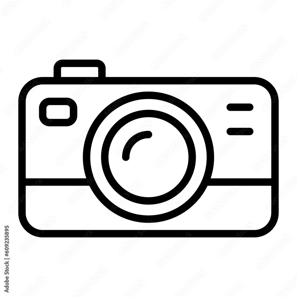 Camera line icon vector design logo and ilustration Camera line icon vector design logo and ilustration